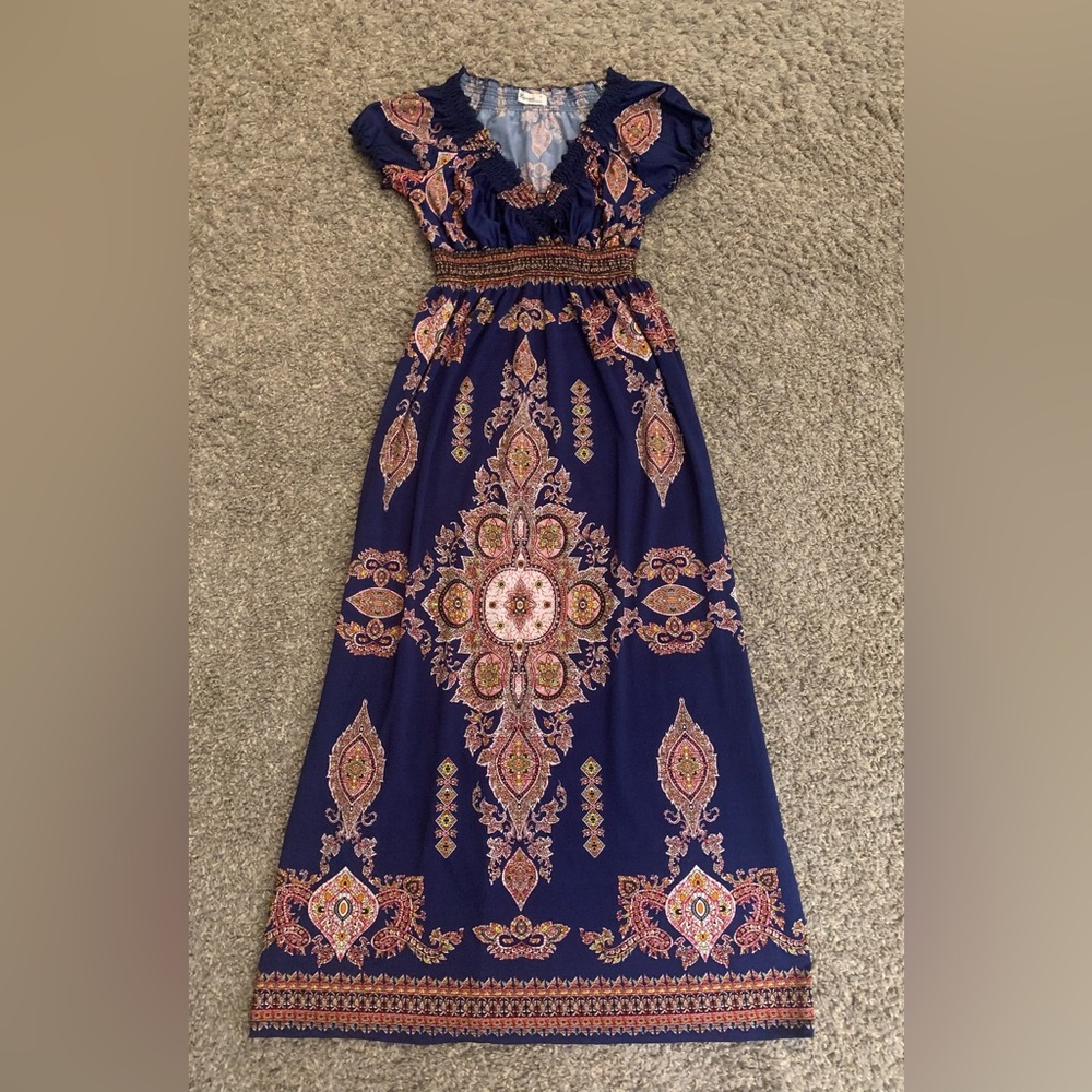 Short Sleeve Maxi Dress